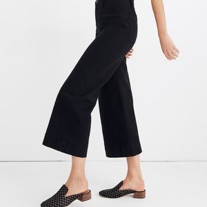 Madewell Emmett Wide Leg Cropped Canvas Pants